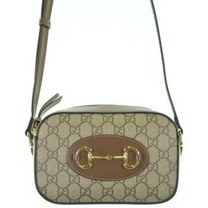 Gucci Horsebit 1955 Crossbody Bag Brown Gray All Over